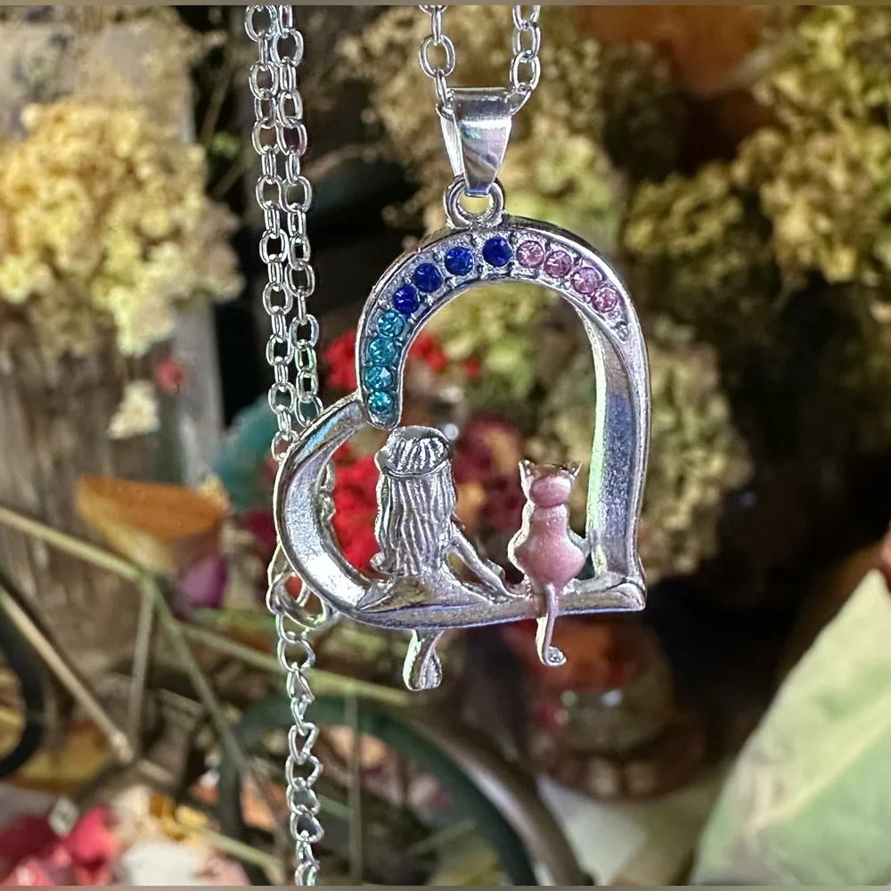New Girl&Cat Necklace